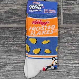 Kelloggs Frosted Flakes Crew Socks Mens Shoe Size 6-12 Tony The Tiger